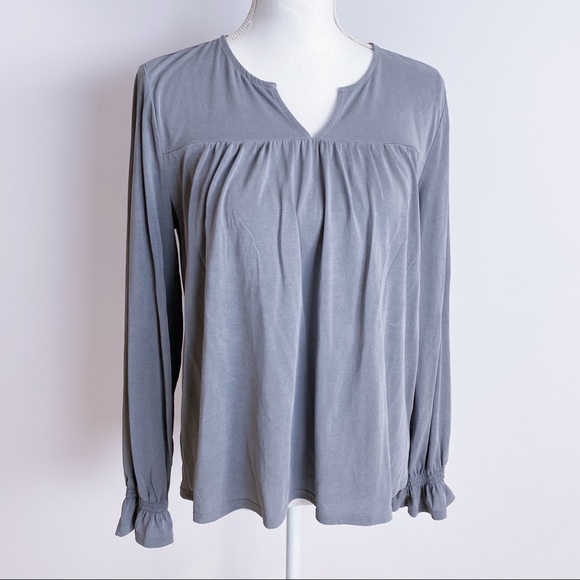 Lucky Brand Tops - Lucky Brand Long Sleeve Top, Gray, M